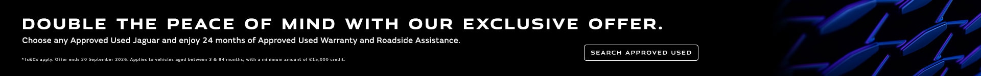 Jaguar Skinny Banner - Used Cars 