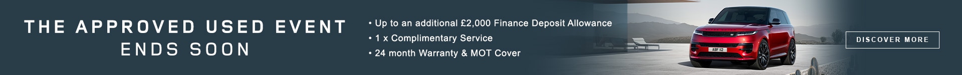 Land Rover Skinny Banner - Approved Used Cars 