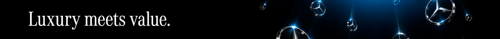 Mercedes-Benz Skinny Banner - Luxury Meets Value